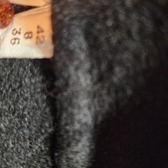 Luciano Barbera 100% Cashmere Italy Black Open Front Jacket Pockets - Picture 6 of 7